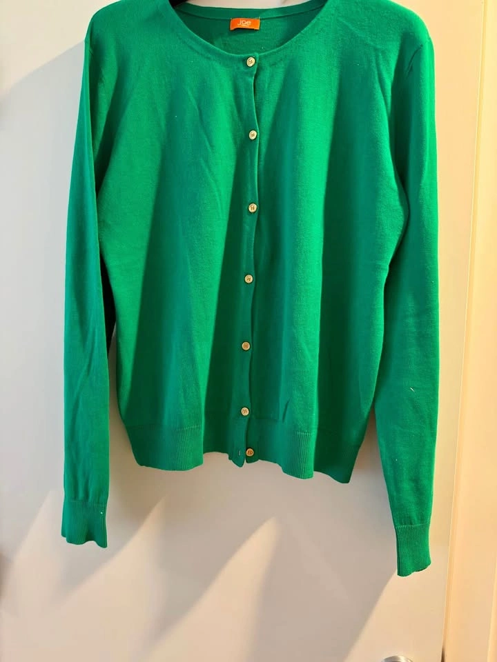 Joe Fresh Green Button-Up Cardigan