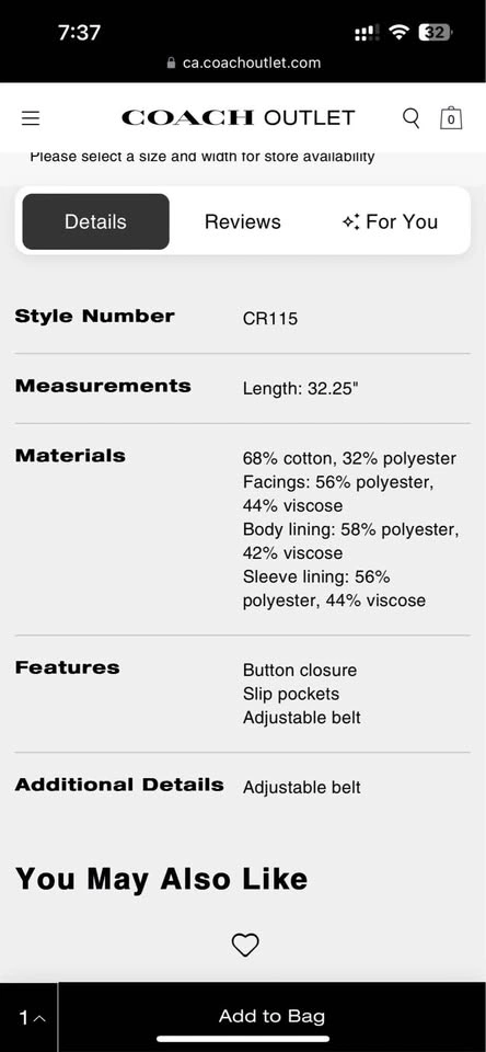 Coach Trench Coat - photo 4