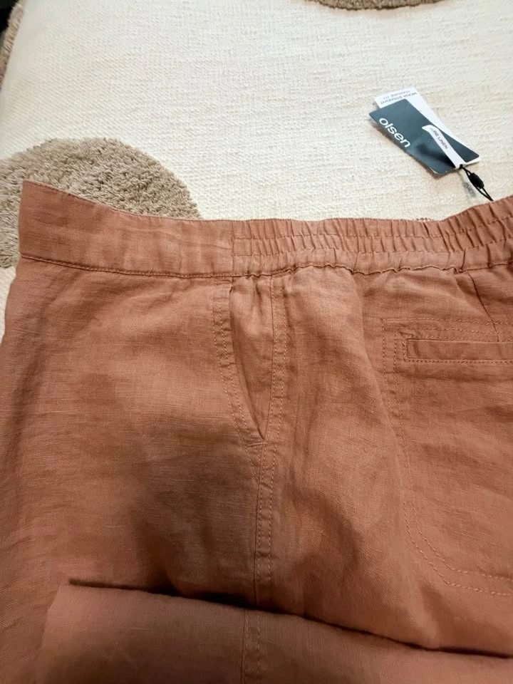 Olsen Linen Straight Leg Trousers - photo 5