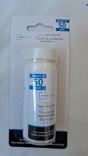 2 Pkg/order 6-in-1 Pool & Hot Tub Water Test Strips 50 Packx2