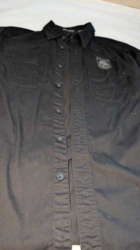 Harley Davidson Mens M Black Skull Graphic Short Sleeve Shirt - photo 5