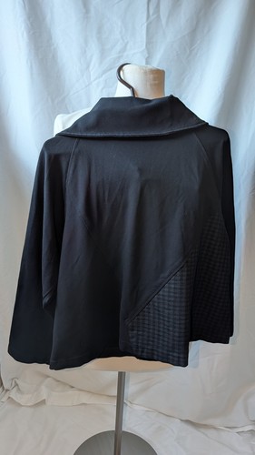 Joseph Ribkoff Womens Jacket Size 8 Black Gray Plaid Button Fron - photo 4