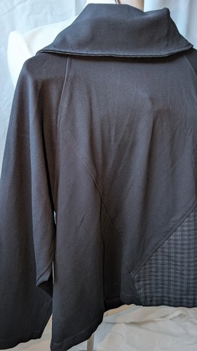 Joseph Ribkoff Womens Jacket Size 8 Black Gray Plaid Button Fron - photo 5