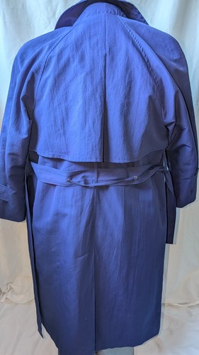 Vintage London Fog Trench Coat Womens 10 Petite Blue - photo 2