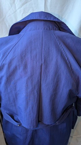 Vintage London Fog Trench Coat Womens 10 Petite Blue - photo 4