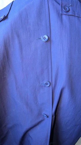 Vintage London Fog Trench Coat Womens 10 Petite Blue - photo 5
