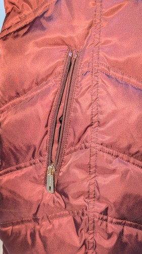 Kenneth Cole New York Plum Quilted Puffer Winter Coat Faux Fur H - photo 4