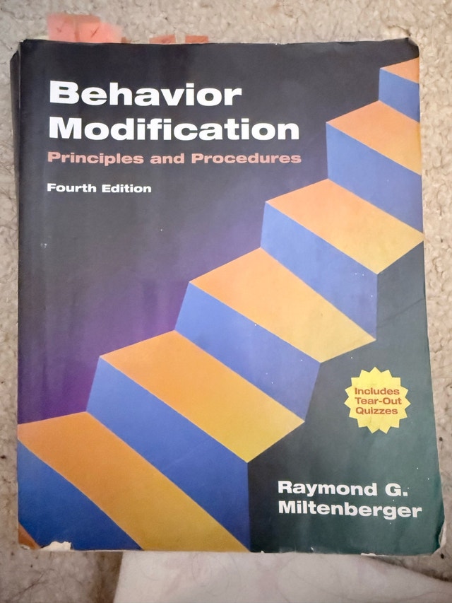 Behavior Modification: Principles and Procedures