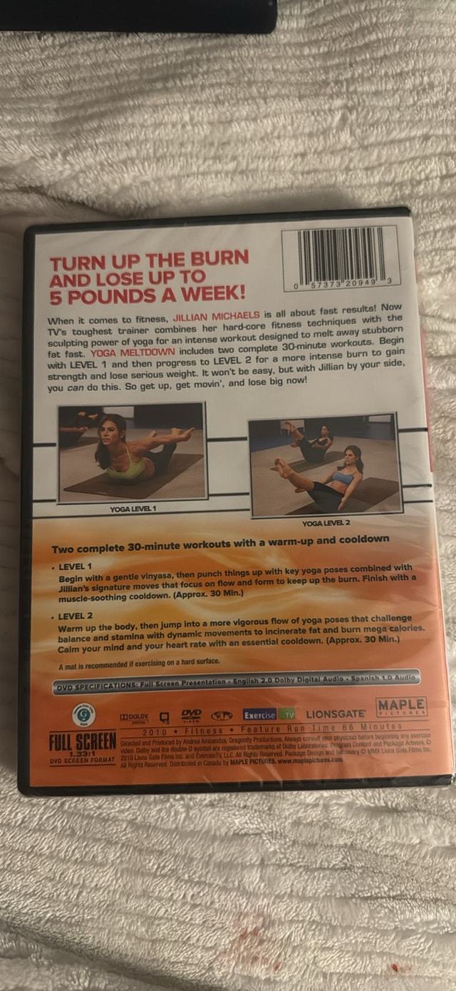 Jillian Michaels Yoga Meltdown DVD - photo 3
