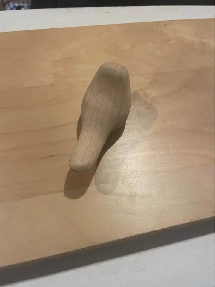 Hand-Carved Wooden Bird Figurine - photo 2