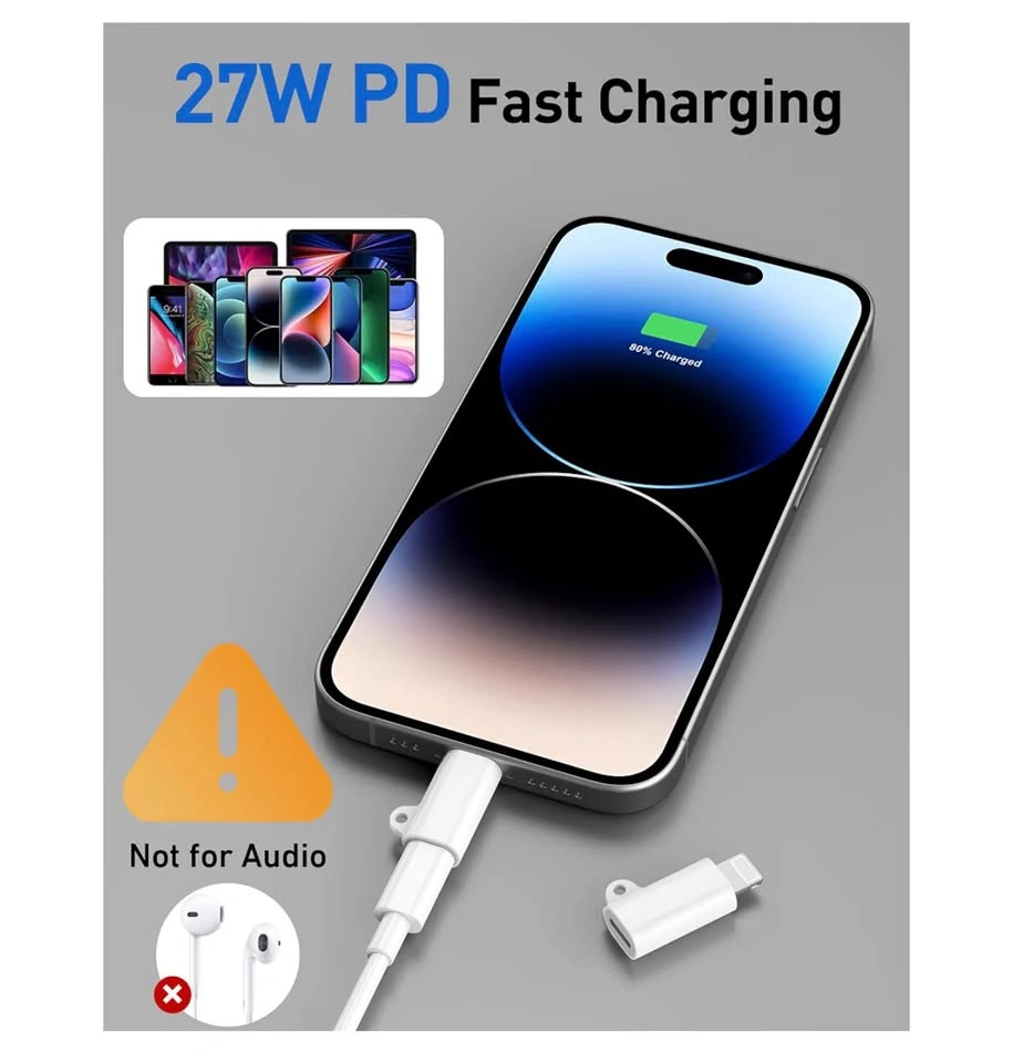 USB-C to Lightning Adapter 27W – $2 each or 3 for $5 - photo 3