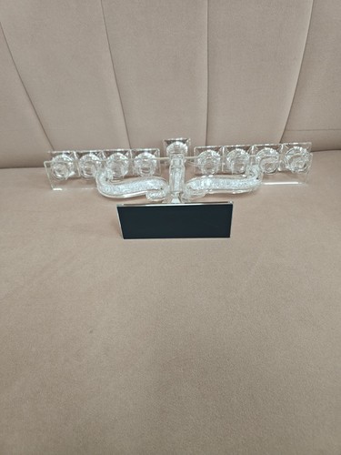 Crystal Hanukkah menorah - photo 3