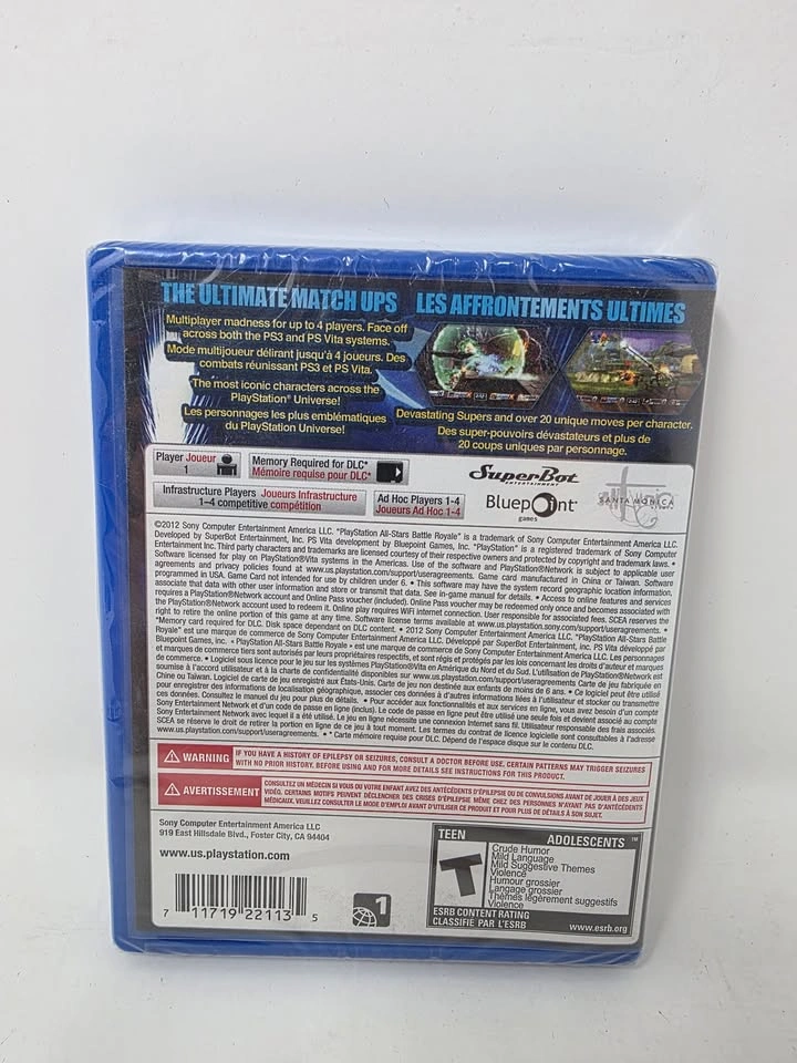 PlayStation All-Stars Battle Royale PS Vita New Factory Sealed - photo 2