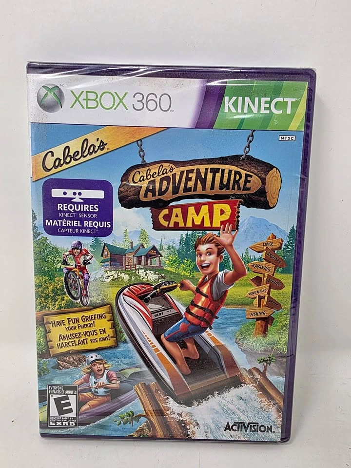 Brand New Sealed Cabela's Adventure Camp Xbox 360 Kinect Game