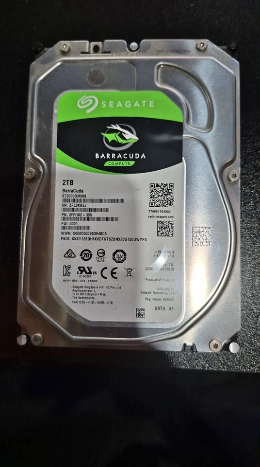 Seagate Barracuda 2TB hard drive