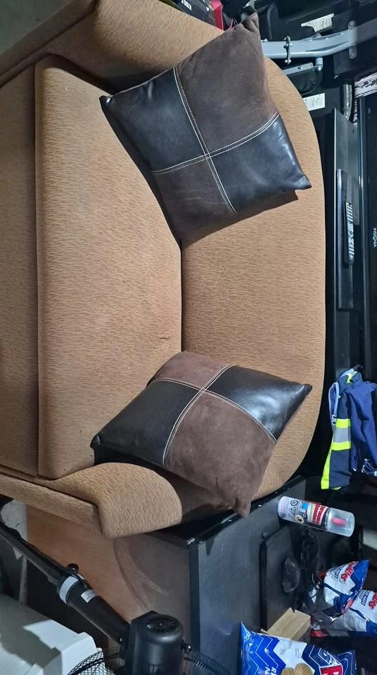 Brown sofa