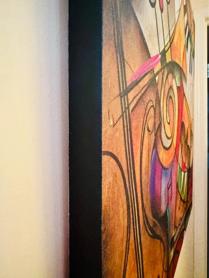 Abstract Musical Instruments Canvas Wall Art (34” x 34”) - photo 3
