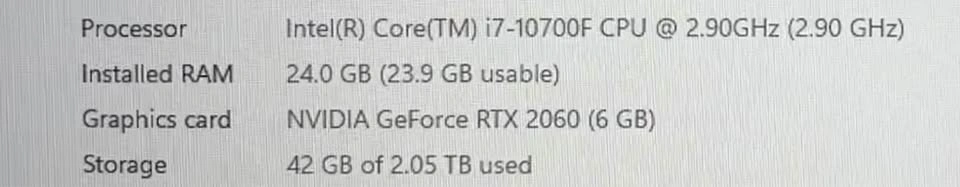 Gaming PC with Intel i7-10700F, 24 GB RAM, RTX 2060, 2 TB - photo 5