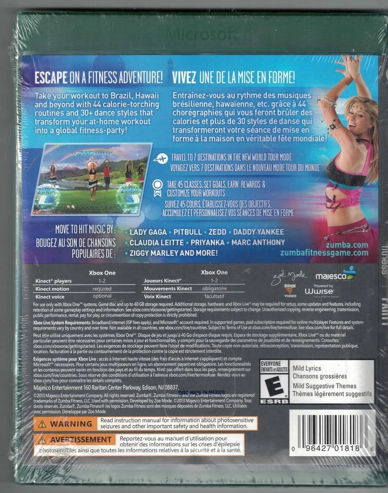 Zumba World Party Xbox One Factory Sealed New - photo 4