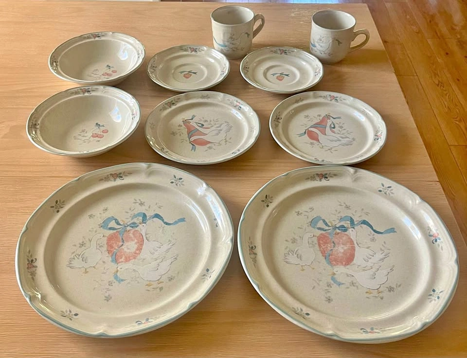 Vintage Country Goose 10-Piece Dish Set - International Tablewor