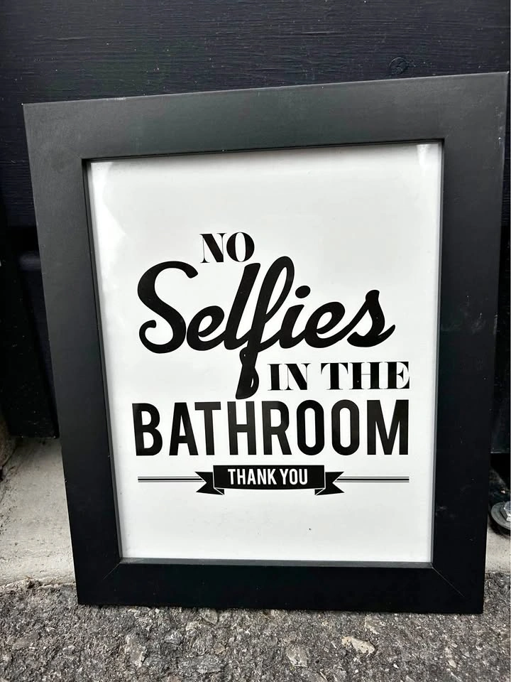 Bathroom Silly Sign