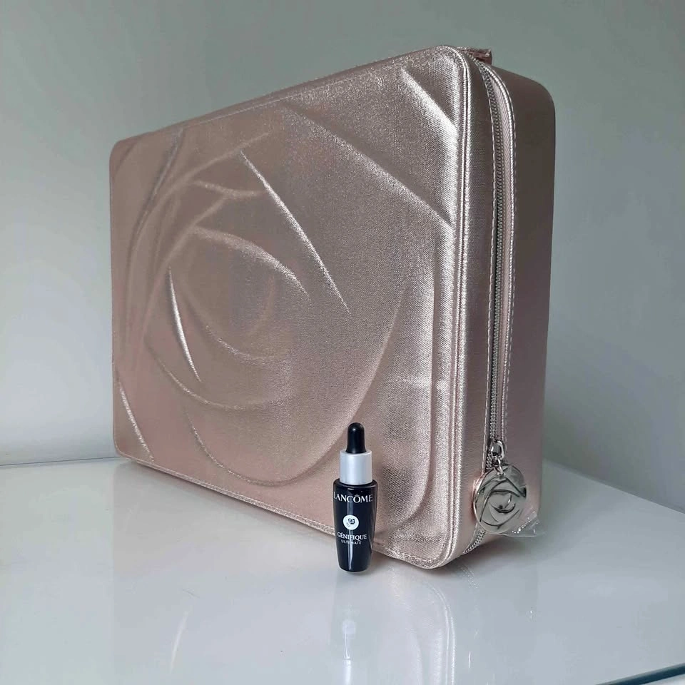 Lancome serum and makeup case