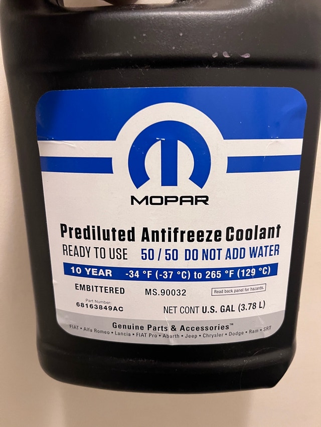 NEW MOPAR ANTIFREEZE - photo 3