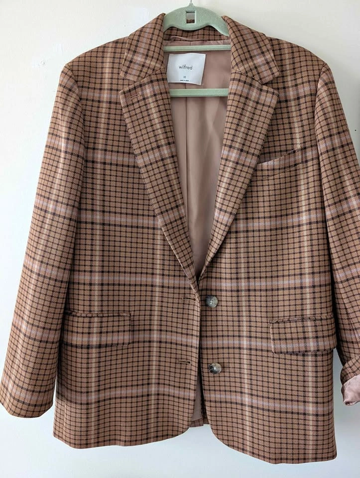 Wilfred Camel plaid Blazer
