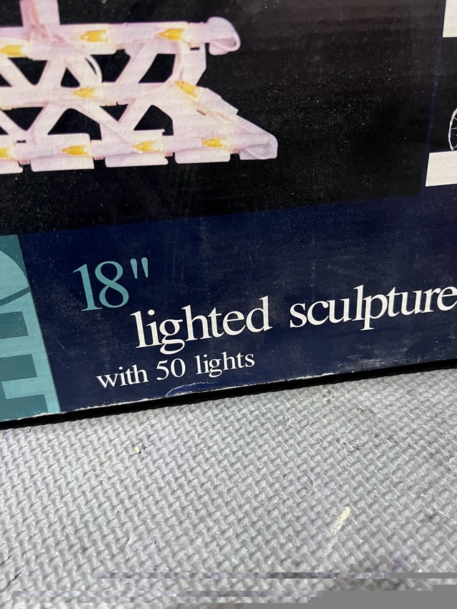 18” lighted Christmas sculpture - photo 2