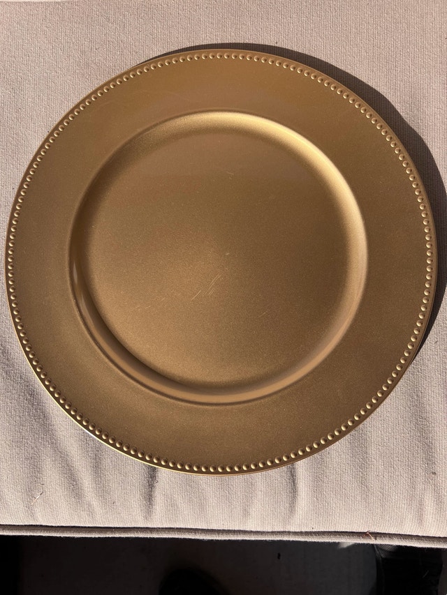 gold charger plates