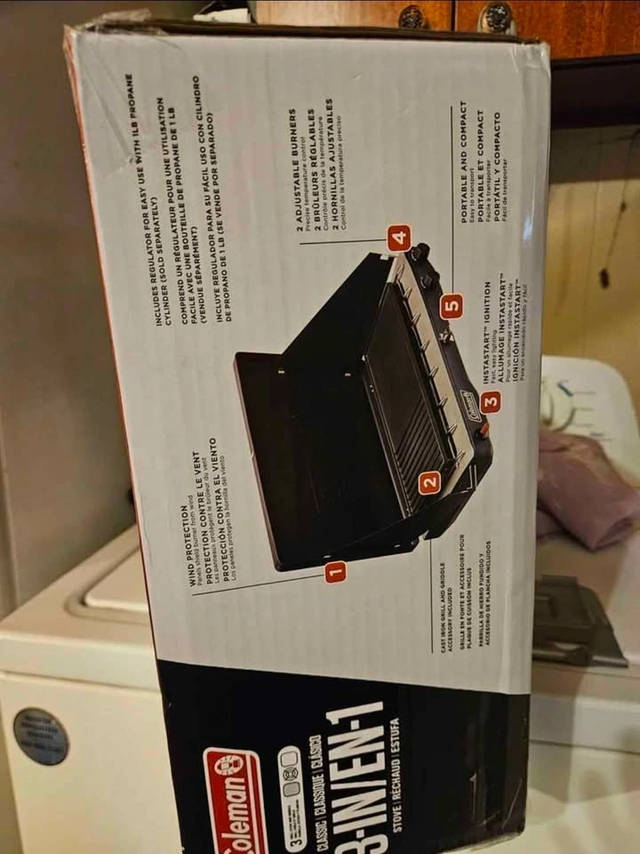 (NEVER OPENED) Coleman Classic 3-in-1  camping Stove - photo 2