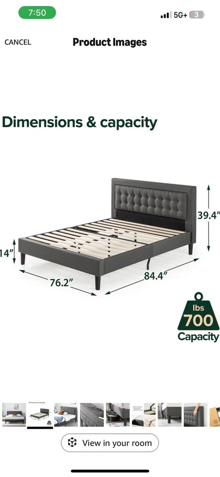 King bed frame - photo 4
