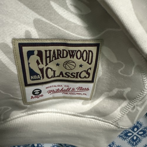 AAPE x Mitchell & Ness Golden State Warriors Hoodie Gray Camo NW - photo 4