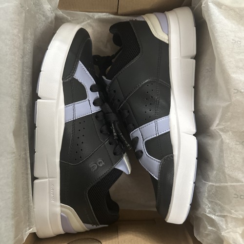 On Cloud The Roger Clubhouse Black Lavender Sneakers 6.5