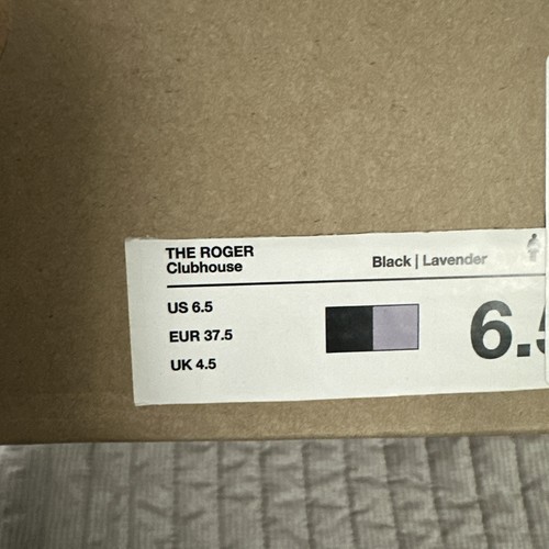 On Cloud The Roger Clubhouse Black Lavender Sneakers 6.5 - photo 2