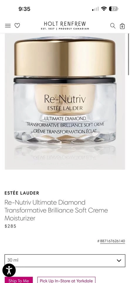Estée Lauder Re-Nutriv Ultimate Diamond Soft Creme 30ml - photo 2
