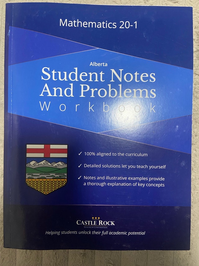 Castle Rock Mathematics 20-1 Study Materials BRAND NEW
