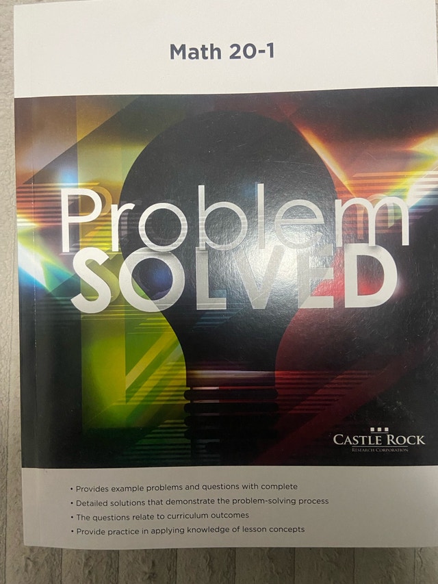 Castle Rock Mathematics 20-1 Study Materials BRAND NEW - photo 3