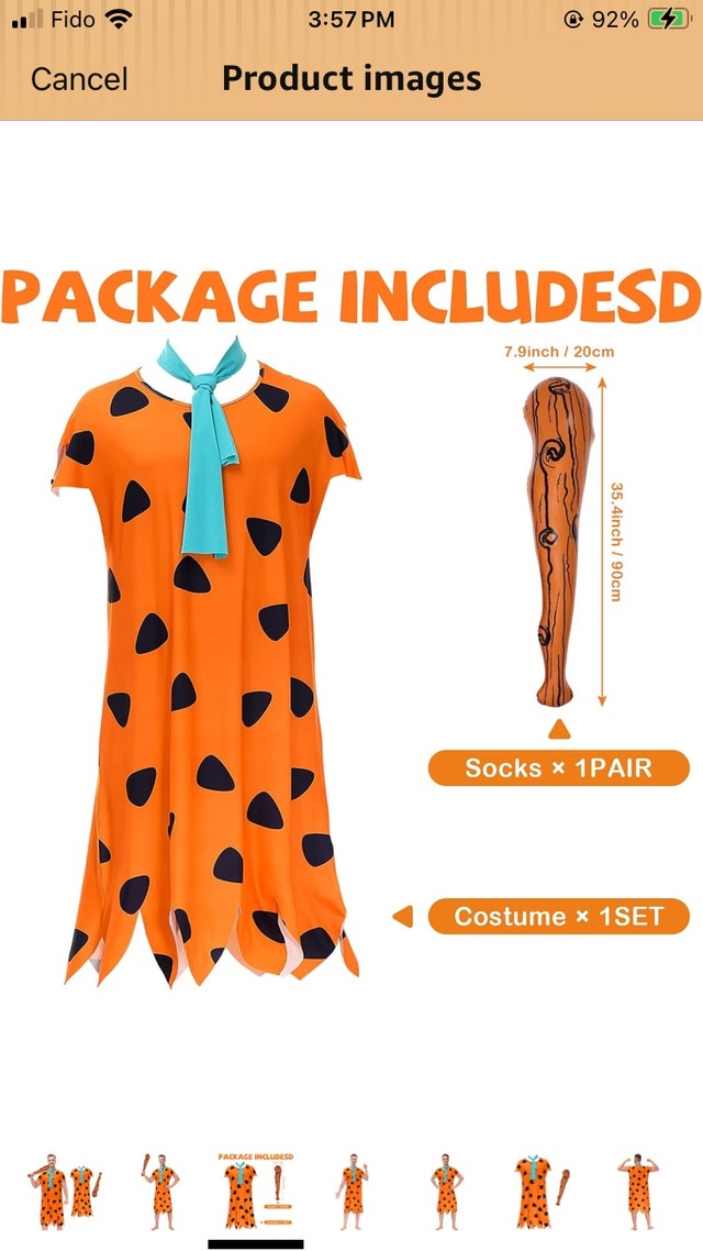 Adult Fred Flintstone Costume - photo 2