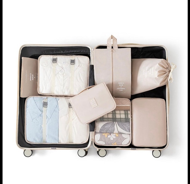 8-Piece Travel Packing Organizer Set
