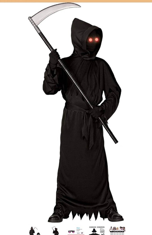 Adult Grim Reaper Halloween Costume Set