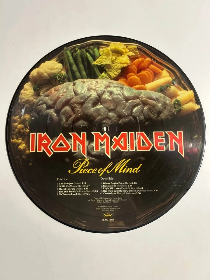 Iron Maiden picture disc 12 inch NEW MINT - photo 2
