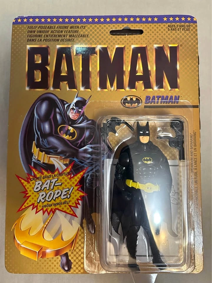 Vintage 1989 ToyBiz BATMAN Bat Rope Belt Action Figure