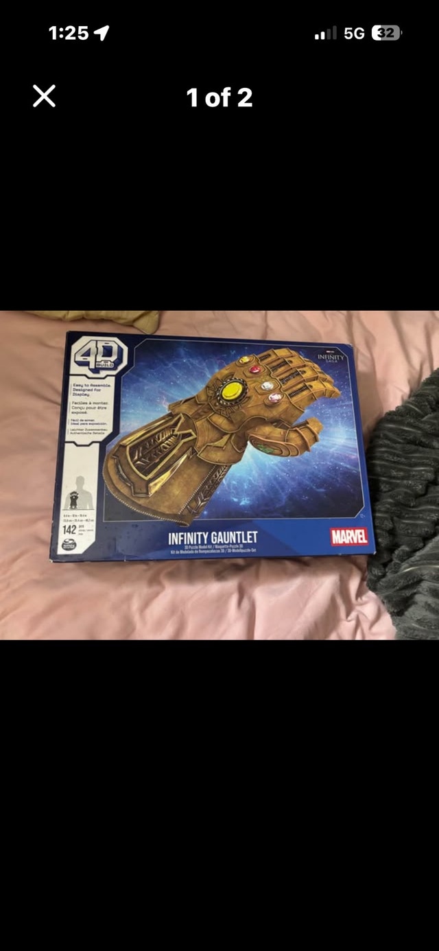Marvel Infinity Gauntlet 4D Build Model Kit – Brand New!