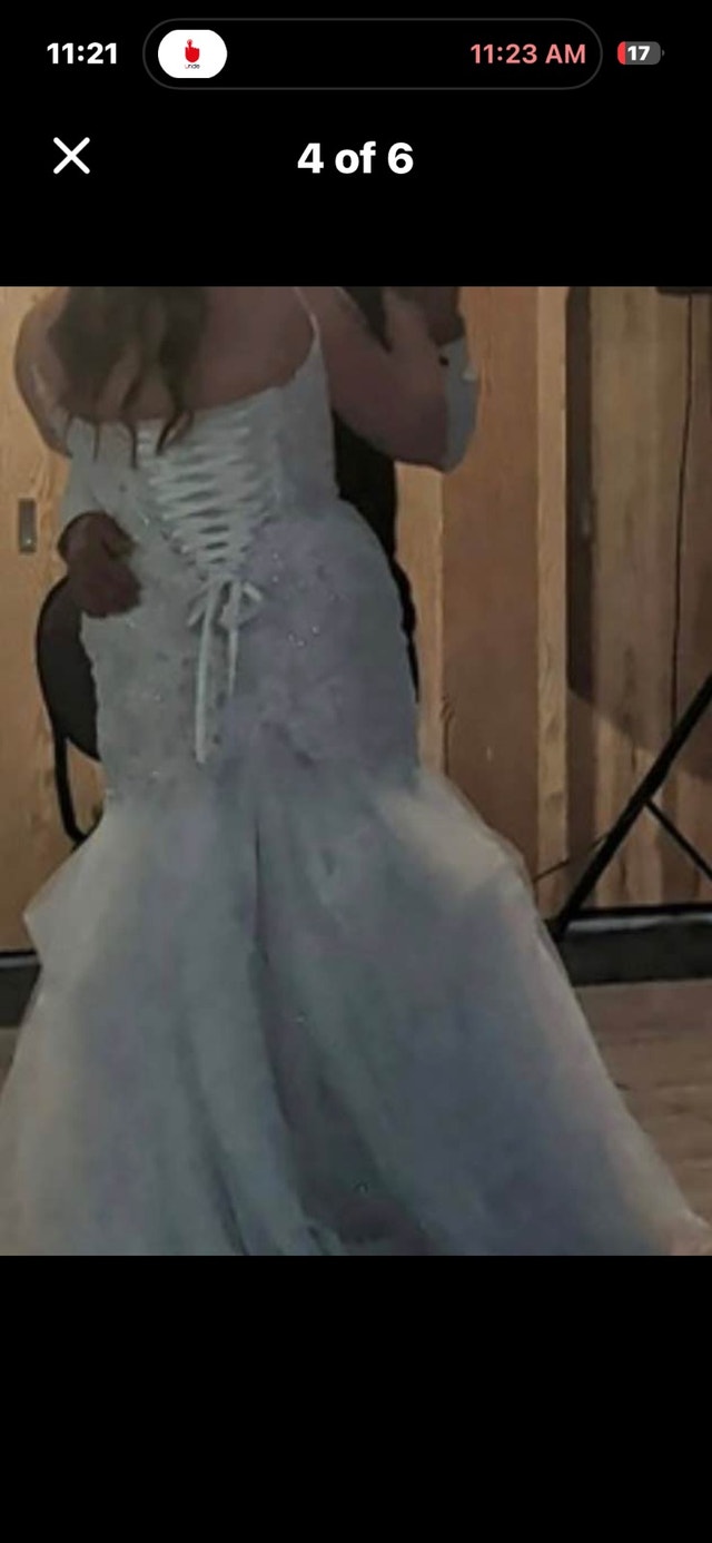 Sophia Tolli Wedding Dress Size 16 + Cathedral Veil - photo 4