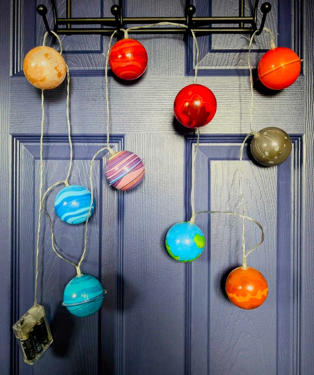 LED Solar System String Lights