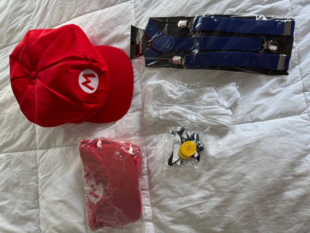 2 Brand New Super Mario Brothers Costume Accessory Sets - photo 4