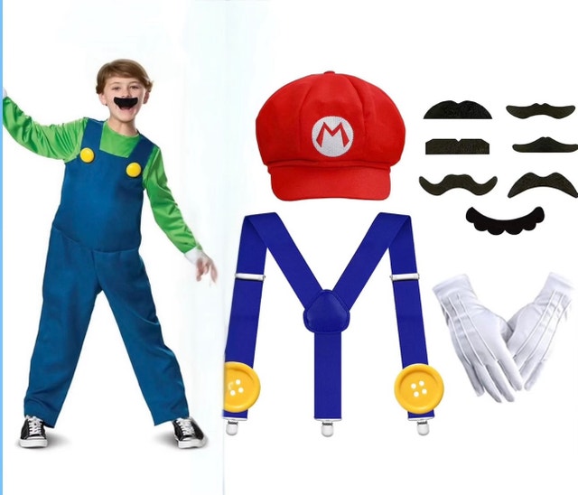 Brand New Super Mario Brothers Costume Set Kids Size 7-8