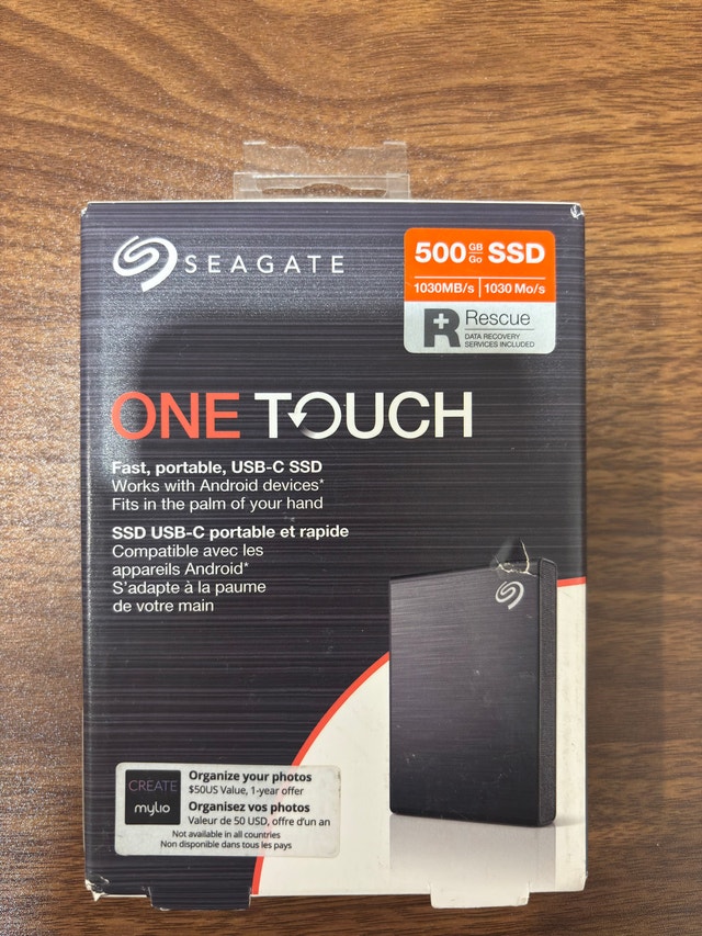 Seagate One Touch 500GB SSD
