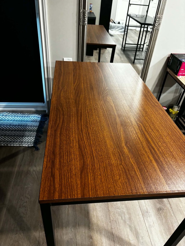 Industrial Desk with Wood Finish Top - photo 3